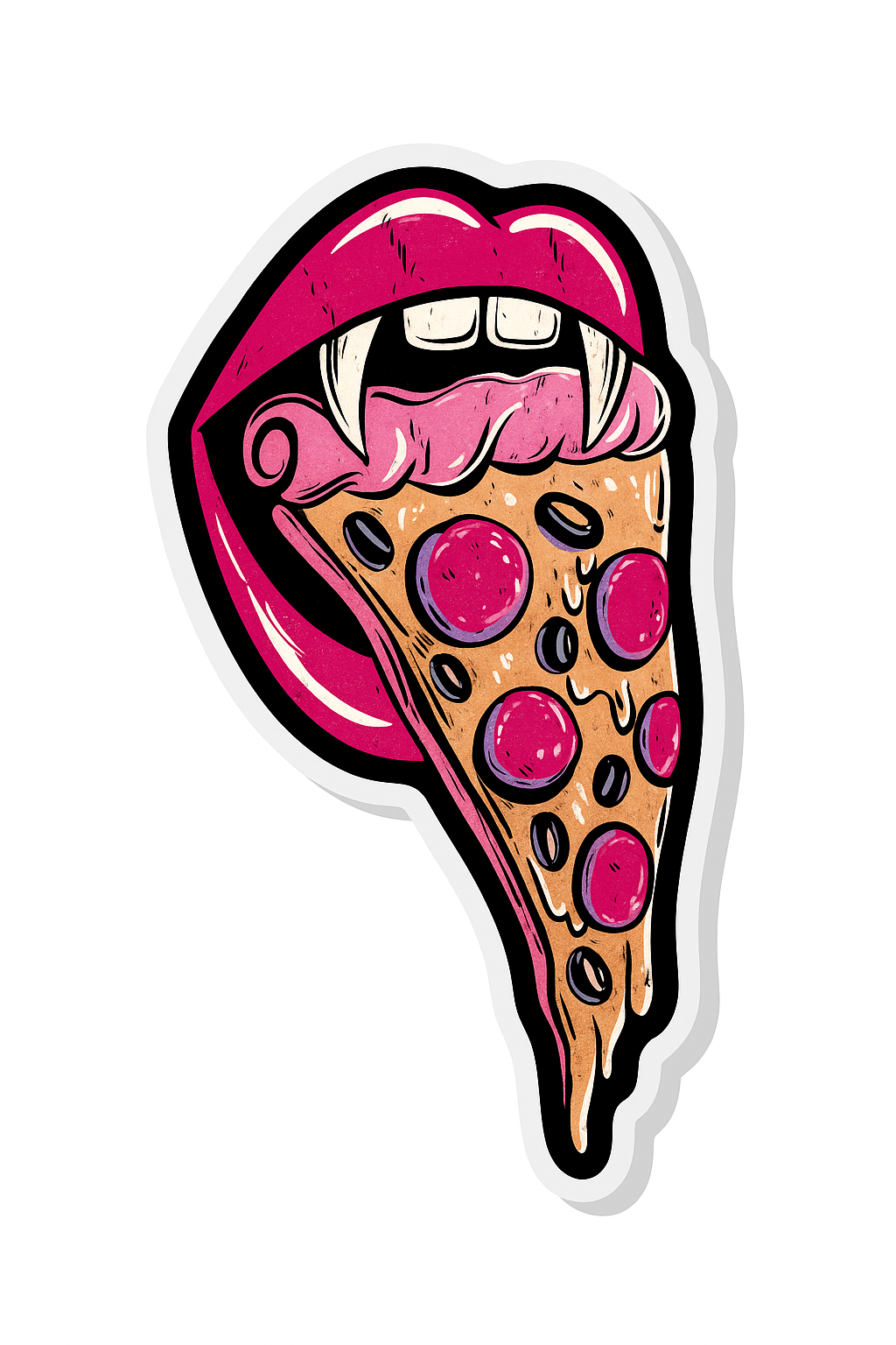 Pizza moons pin